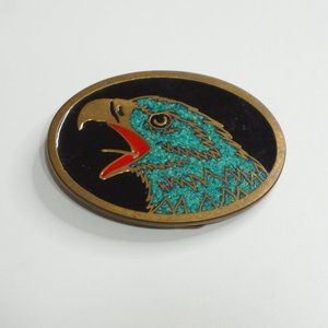 2/$65 - Vintage Gold-Tone Oval Eagle Belt Buckle